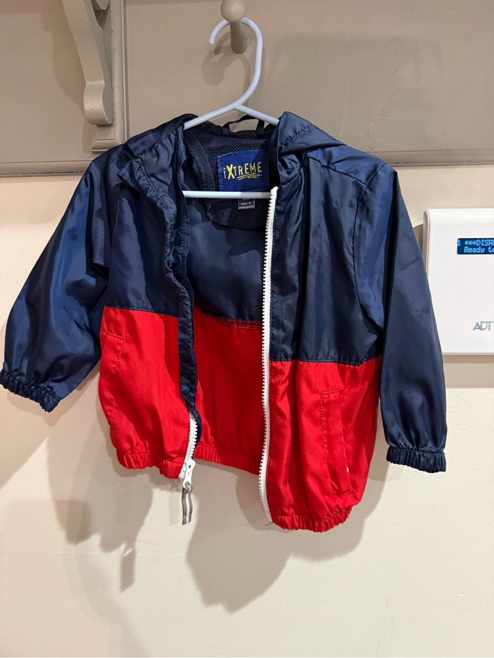 Kids' Navy & Red Windbreaker Jacket